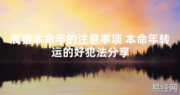 【太岁知识】属猪本命年的注意事项 本命年转运的好犯法分享,最新太岁